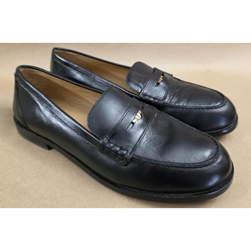 Madewell (Sz 10) Grayson Penny Loafer Black Loafer Shoes